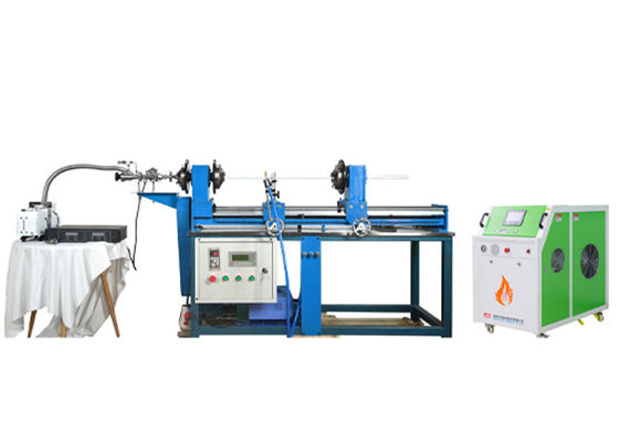 Glass Lathe Machine with Dual Flame Torch for Precision Glass Blowing up to 1500mm Tube Length and 0-100r/min Rotating Speed